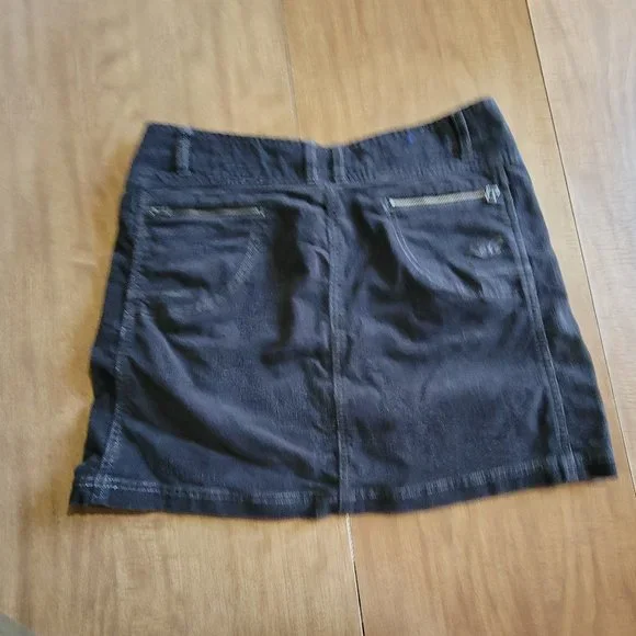 Kuhl Size 10 Skirt Brown Corduroy Length 16.5 - Picture 2 of 6